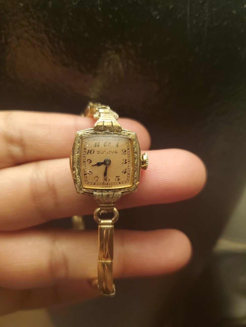 Bulova  Antique 1920's  Art Deco Ladies 12k Gold Filled  Watch